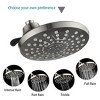 Rain Shower Head with 4 Spray Settings and Adjustable Ball Joint, 8 Inch - 3 of 4