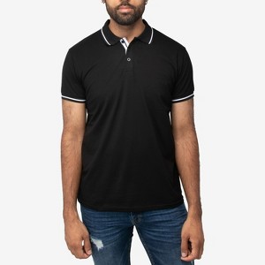 X RAY Men's Short Sleeve ribbed cuffs Polo Shirt - 1 of 3