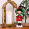 National Tree Company First Traditions Christmas Soldier Holding Wreath with Polyresin Construction, Red, 10 in - 2 of 4