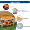 Chicken Nesting Box, Metal Nest Boxes for Chicken, Chicken Laying Box with Chicken Perch, Roll Away Nest Box for Chicken Coop - 3 of 4