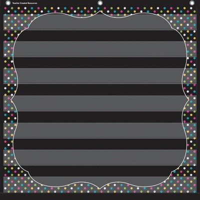 Teacher Created Resources  Chalkboard Brights 7 Pocket Chart, 28 x 28 Inches