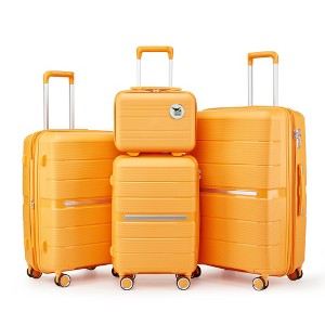 YONWAY 4 Piece Luggage Set, Lightweight Expandable Carry-On Set, with TSA Lock & Soundproof Spinner Wheels - 1 of 4