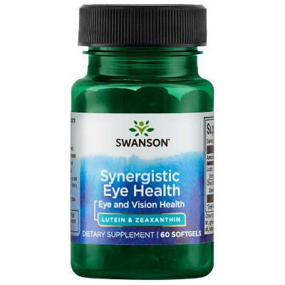 Swanson Synergistic Eye Health Lutein and Zeaxanthin Softgels, 22 mg, 60 Count