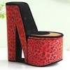 CAVINAS 9" Display Jewelry Box Hidden Storage High Heel Shoe Design Jewelry Armoire Organizer - 4 of 4
