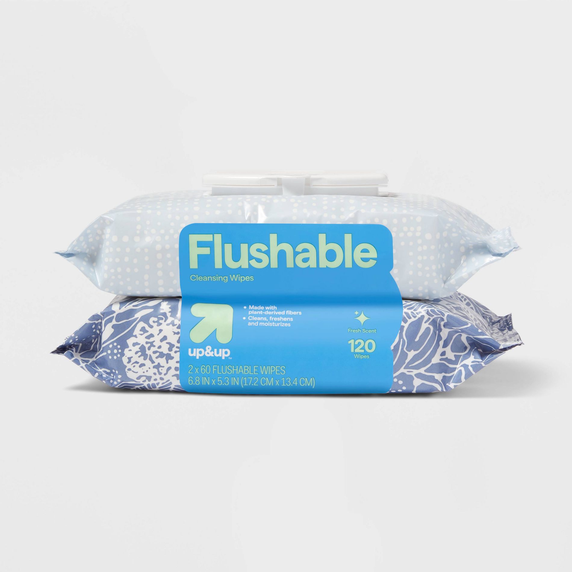 Flushable Cleansing Wipes - Fresh Scent - up&up™