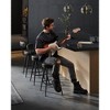 VASAGLE EKHO Collection - Bar Stools Set of 2, Counter Height Swivel Bar Stools with Back, Synthetic Leather with Stitching - 2 of 4