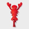 10.92" Americana Lobster Dog Rope Plush Toy - Sun Squad™ Red - 3 of 3