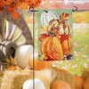 Evergreen Garden Flag Painted Fall Pumpkins Suede Double Sided Indoor Outdoor Decor 18" x 12.5" - 2 of 2
