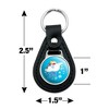 Frosty The Snowman Snow Days Black Leather Keychain - 4 of 4