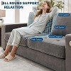 90" Oversized Cloud Couch, 114 Pounds Mid Century Chenille Sofa, No Assembly Required & Deep Seat,with USB Charging Ports & Side Pockets - 3 of 4