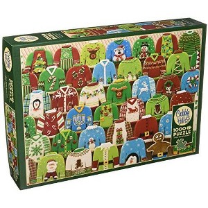 Cobble Hill 1000 Piece Puzzle - Ugly Xmas Sweaters - Sample Poster Included - 1 of 1