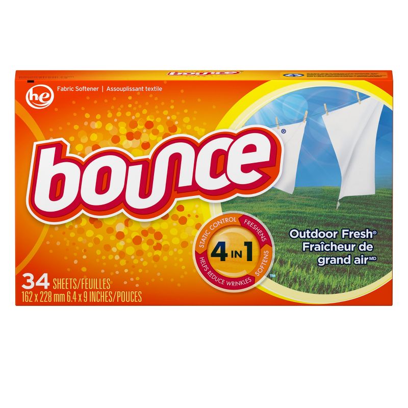 Bounce Outdoor Fresh Fabric Softener Dryer Sheets, 3 of 13