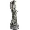 Northlight 26" Distressed Finish Angel with Floral Wreath Outdoor Garden Figure - 2 of 3
