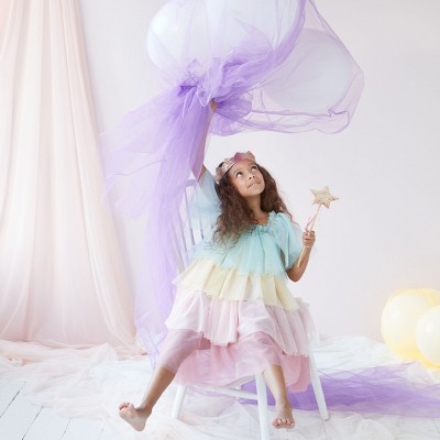 Meri Meri Rainbow Ruffle Princess Costume 5-6 Years (Pack of 1)
