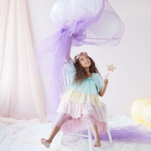 Meri Meri Rainbow Ruffle Princess Costume 3-4 Years (Pack of 1) - 1 of 4