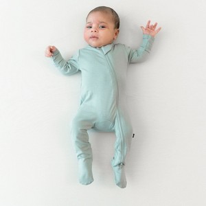 Kyte Baby Zippered Footie in Sage - 1 of 4