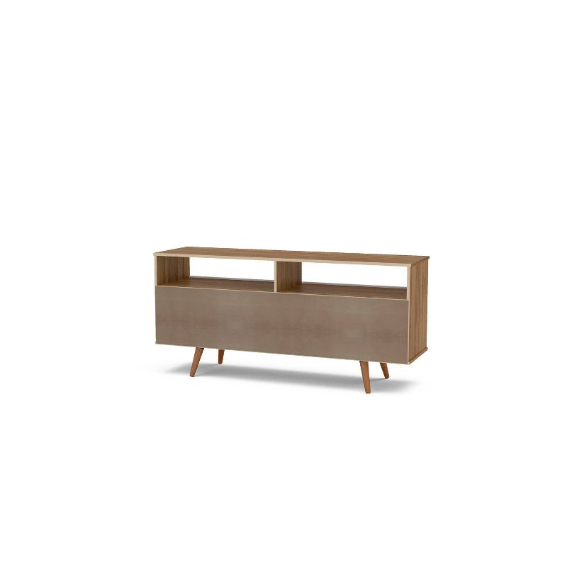 Fava TV Stand for TVs up to 60&#34; Walnut/White - Polifurniture, 6 of 11