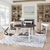 VYNXARIA 2 Pieces Set Dining Side Chair Rustic Modern Farmhouse Design Retro Design With Metal X Design - 3 of 4