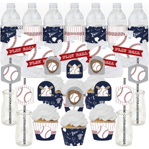 Big Dot of Happiness Batter Up - Baseball - Baby Shower or Birthday Party Favors and Cupcake Kit - Fabulous Favor Party Pack - 100 Pieces - 1 of 4
