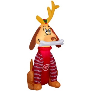 Gemmy Christmas Inflatable Max in Sweater, 4 ft Tall, Multi - 1 of 4