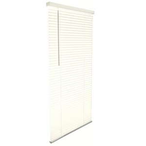 Living Accents Vinyl 1 in. Blinds 27 in. W X 64 in. H Alabaster Cordless - 1 of 1