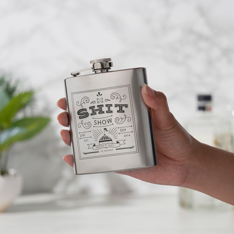 Stainless Steel Drinking Flask by True, 2 of 4