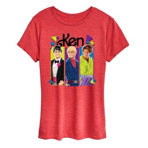 Women's - Barbie - Ken Group Short Sleeve Graphic T-Shirt - 1 of 4
