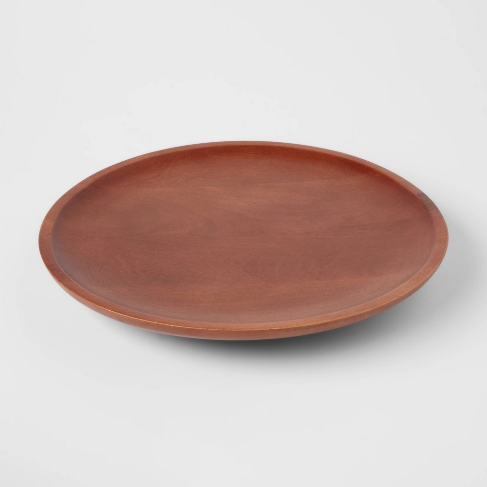 Photos - Serving Pieces 13.5" Wood Signature Round Lazy Susan - Threshold™