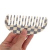 Unique Bargains Square Retro Checkerboard Hair Comb 1 Pc - 3 of 4