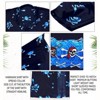 LA LEELA Men's Halloween Costumes Hawaiian Shirts Short Sleeve Button Down Shirt Mens Holiday Beach Casual Aloha Tropical Shirts Funny - image 4 of 4