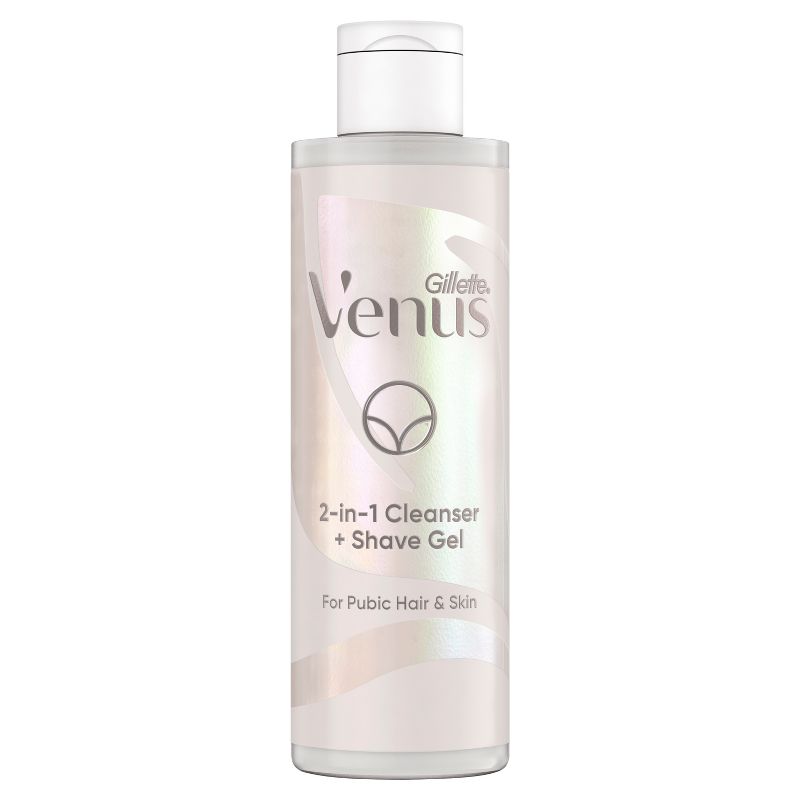 Venus for Pubic Hair and Skin Women&#39;s 2-in-1 Cleanser + Shave Gel - Unscented - 6.42 fl oz, 1 of 19