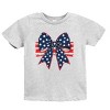 The Juniper Shop Coquette Patriotic Bow Youth Short Sleeve Tee - 2 of 4