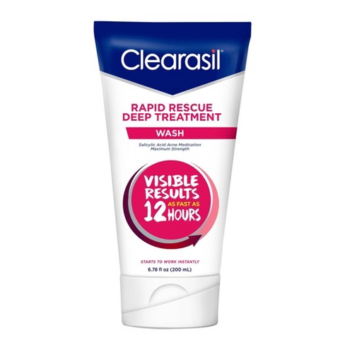 Clearasil Rapid Rescue Deep Treatment Wash - Unscented - 6.78oz - image 1 of 4
