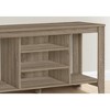 48" Laminate Contemporary TV Stand with Adjustable Shelves, Wire Management, and Thick Panel Construction for Living Room - 3 of 4