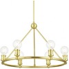 Livex Lighting Lansdale 6 - Light Chandelier in  Satin Brass - 3 of 4