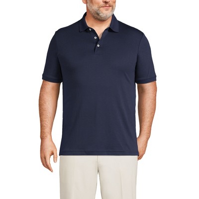 Lands' End Men's Big And Tall Short Sleeve Super Soft Supima Polo