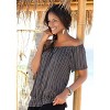 Women's 2 Pk Smocked Off The Shoulder Tops - LASCANA - 3 of 4