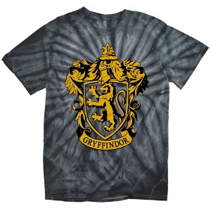 Men's Harry Potter Gryffindor Crest Tie Dye T-Shirt : Target