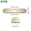 Unique Bargains 304 Stainless Steel Rust Corrosion Resistant Faucet Escutcheons 1 Pc - 3 of 4