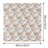 Elerevyo Women's Floral Chiffon Lightweight Skinny Neck Scarf Neckerchief - 3 of 4