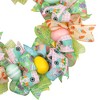 Northlight Pastel Easter Egg and Ribbons Wreath, 22-Inch, Unlit - 4 of 4