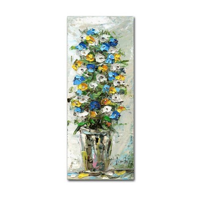 10" x 24" Spring Flowers in a Vase 2 by Hai Odelia - Trademark Fine Art