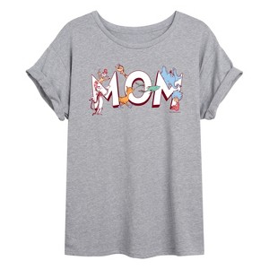 Women's - Dr. Seuss - Mom Seuss Characters Oversized Graphic T-Shirt - 1 of 4
