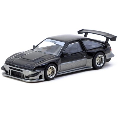 Toyota Sprinter Trueno AE86 Widebody RHD "Jonsibal Designworks" Black and Gray Metallic 1/64 Diecast Model by Tarmac Works