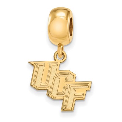 Black Bow Jewelry 14k Yellow Gold Plated Sterling Silver Central Florida Knights NCAA Bead Charm