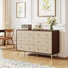 Resenkos Solid Wood Dresser, Storage-Friendly Bedroom Table, Modern Style, Brown Finish, Home Furniture, Stylish and Functional, White - 2 of 4