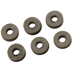 Do it Best  17/32 In. Black Flat Faucet Washer (6 Ct.) DIB805-31 - 1 of 2
