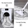 8'x10' Washable Vintage Rug, Non-Slip Low-Pile Soft Area Rug with Rubber Backing, Ideal for Living Room, Bedroom & Dining Room, Grey - 4 of 4