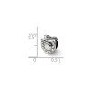 Black Bow Jewelry Sterling Silver Artists Palette Bead Charm - 2 of 3