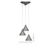 Toltec Lighting Europa 3 - Light Pendant in  Brushed Nickel with 7" Brushed Nickel Cone Metal Shade Shade - 2 of 2